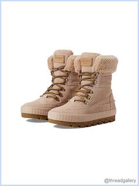 Waterproof Suede Winter Snow Boots Fur Lined Ankle Boots Flat Round Toe
